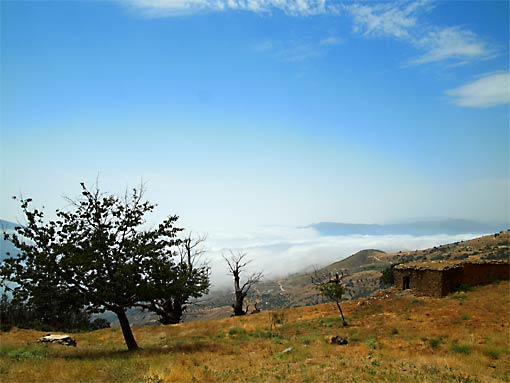 Looking South to the Mediterranean from Llano de Manzano in Spain